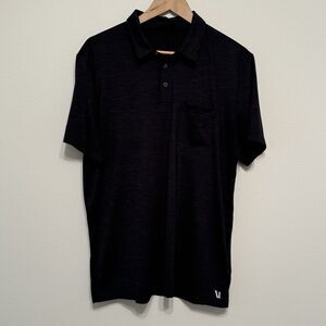 Vuori Polo Shirt Mens Size Large Strato Tech Performance Stretch Golf Zephyr